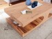 Couchtisch >BOHA< in Akazie, Massivholz - 118x38x70cm (BxHxT)