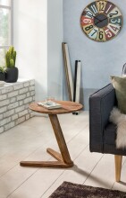 Beistelltisch >BOHA< in Sheesham, Massivholz - 50x45cm (HxD)