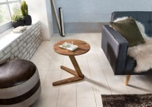 Beistelltisch >BOHA< in Sheesham, Massivholz - 50x45cm (HxD)