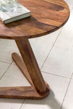 Beistelltisch >BOHA< in Sheesham, Massivholz - 50x45cm (HxD)