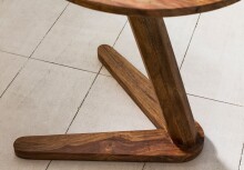 Beistelltisch >BOHA< in Sheesham, Massivholz - 50x45cm (HxD)
