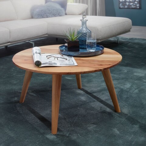 Couchtisch >BOHA< in Akazie, Massivholz - 40x75cm (HxD)
