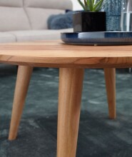 Couchtisch >BOHA< in Akazie, Massivholz - 40x75cm (HxD)