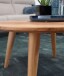 Couchtisch >BOHA< in Akazie, Massivholz - 40x75cm (HxD)