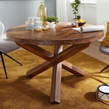 Esstisch >BOHA< in Sheesham, Massivholz - 75x120cm...