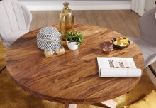 Esstisch >BOHA< in Sheesham, Massivholz - 75x120cm (HxD)