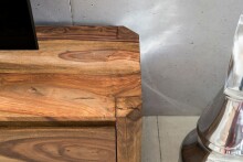 Lowboard >BOHA< in Sheesham, Massivholz - 140x40x35cm (LxHxT)