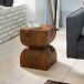 Beistelltisch >WL1.562< in Sheesham, Massivholz. - 30x30x45cm (LxBxH)