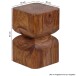 Beistelltisch >WL1.562< in Sheesham, Massivholz. - 30x30x45cm (LxBxH)