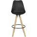 Barhocker >LIMA< (2-teilig) in Schwarz - 45x113x45cm (BxHxT)