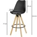 Barhocker >LIMA< (2-teilig) in Schwarz - 45x113x45cm (BxHxT)
