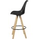 Barhocker >LIMA< (2-teilig) in Schwarz - 45x113x45cm (BxHxT)
