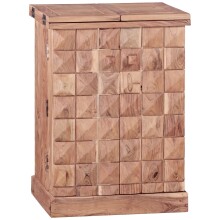 Barschrank >WL1.736< in Akazie, Massivholz - 65x91x50cm (BxHxT)