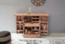 Barschrank >WL1.736< in Akazie, Massivholz - 65x91x50cm (BxHxT)