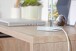Schreibtisch >MASSA< in Eiche Dekor / weiss - 120x76x53cm (BxHxT)