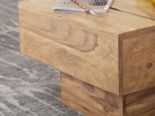 Couchtisch >WL1.756< in Akazie, Massivholz - 44x30x44cm (BxHxT)