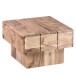 Couchtisch >WL1.756< in Akazie, Massivholz - 44x30x44cm (BxHxT)