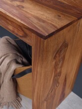 Konsolentisch >WL1.785< in Sheesham, Massivholz  - 115x75x40cm (BxHxT)