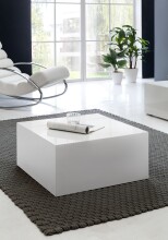 Couchtisch >MONOBLOC< in Weiß, MDF - 60x30x60cm (BxHxT)