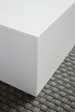 Couchtisch >MONOBLOC< in Weiß, MDF - 60x30x60cm (BxHxT)