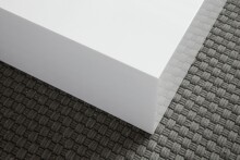 Couchtisch >MONOBLOC< in Weiß, MDF - 60x30x60cm (BxHxT)