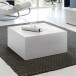 Couchtisch >MONOBLOC< in Weiß, MDF - 60x30x60cm (BxHxT)