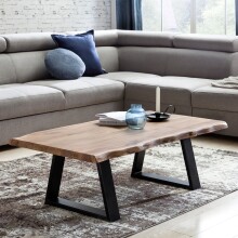 Couchtisch >GAYA< in Akazie, Massivholz -...
