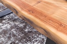 Couchtisch >GAYA< in Akazie, Massivholz - 115x40x60cm (BxHxT)