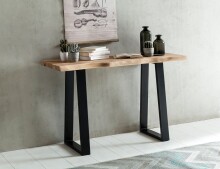 Konsolentisch >GAYA< in Akazie, Massivholz - 120x75x45cm (BxHxT)