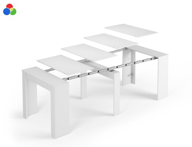 Auszugtisch 51 bis 237cm >Consola<  in verschiedenen Farben - 51-237x78x90 (BxHxT)