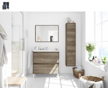 Badezimmer-Set >DAKOTA< in Nordik - 80x80x45 (BxHxT)