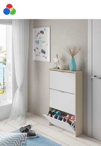 Schuhkipper >Shoe cabinet< verschiedene Farbausführungen zur Auswahl - 60x113x22 (BxHxT)