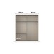 Drehtürenschrank >Koda< in champagner / Atlantic Oak dunkel - 181x210x54 (BxHxT)