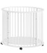 Babybett >Dino< in weiß, Buche massiv - 85,5x98,5cm (HxD)