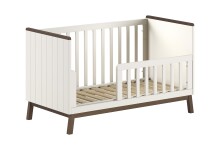 Babybett >Sezane< in Clay/Kiefer Nussbaum, MDF und Kiefer - 145x85x76cm (BxHxT)