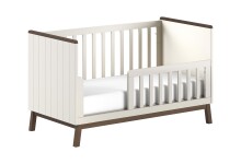 Babybett >Sezane< in Clay/Kiefer Nussbaum, MDF und Kiefer - 145x85x76cm (BxHxT)