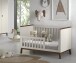 Babybett >Sezane< in Clay/Kiefer Nussbaum, MDF und Kiefer - 145x85x76cm (BxHxT)