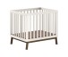 Babybett >Sezane< in Farbe Nussbaum / Clay, MDF / Kiefer - 100x91,5x80cm (BxHxT)