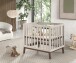 Babybett >Sezane< in Farbe Nussbaum / Clay, MDF / Kiefer - 100x91,5x80cm (BxHxT)
