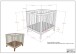 Babybett >Sezane< in Farbe Nussbaum / Clay, MDF / Kiefer - 100x91,5x80cm (BxHxT)