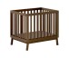 Babybett >Sezane< in Farbe Nussbaum, Kiefer massiv - 100x91,5x80cm (BxHxT)