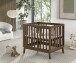 Babybett >Sezane< in Farbe Nussbaum, Kiefer massiv - 100x91,5x80cm (BxHxT)