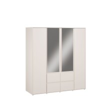 Drehtürenschrank >LISSON< in Sand - 177,5x193,7x60cm (BxHxT)