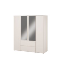 Drehtürenschrank >LISSON< in Sand - 177,5x193,7x60cm (BxHxT)
