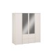 Drehtürenschrank >LISSON< in Sand - 177,5x193,7x60cm (BxHxT)