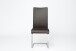 Freischwinger >Muvo I< (1-stk.) 130kg, Edelstahl, Kunstleder braun - 43x103x52cm (BxHxT)