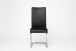Freischwinger >Muvo I< (1-stk.) 130kg, Edelstahl, Kunstleder schwarz - 43x103x52cm (BxHxT)