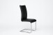 Freischwinger >Muvo I< (1-stk.) 130kg, Edelstahl, Kunstleder schwarz - 43x103x52cm (BxHxT)