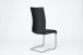 Freischwinger >Muvo I< (1-stk.) 130kg, Edelstahl, Kunstleder schwarz - 43x103x52cm (BxHxT)