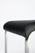 Freischwinger >Muvo I< (1-stk.) 130kg, Edelstahl, Kunstleder schwarz - 43x103x52cm (BxHxT)